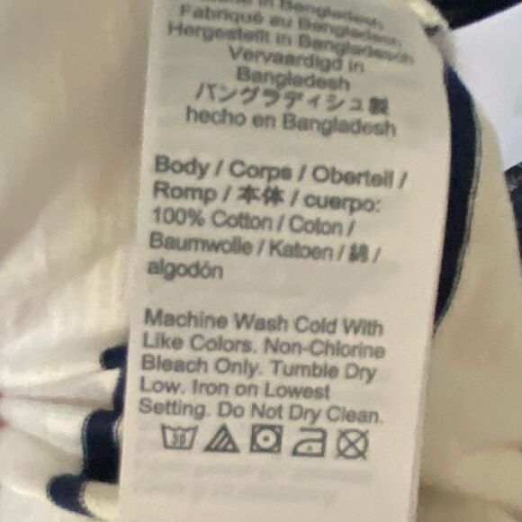 J. Crew Scoopneck Tank Top Striped Organic Slub Cotton Medium NWT - Picture 6 of 6